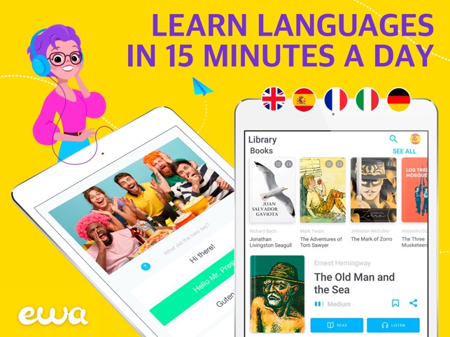 EWA Application: A Bright Way to Learn English